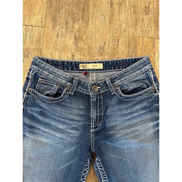 BKE Buckle Kate Blue Jeans Denim Flare Bootcut Women's Size 31x33.5 High Rise - Picture 3 of 6
